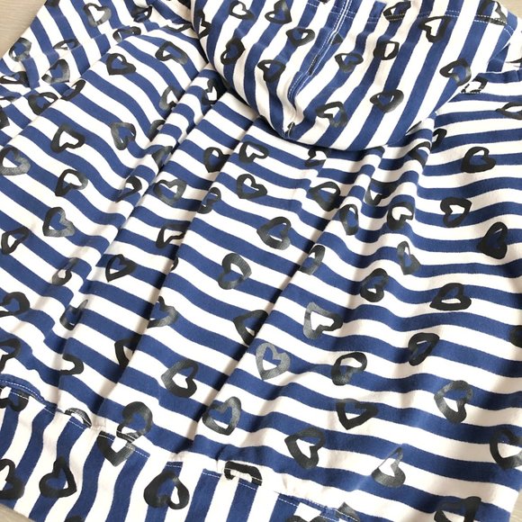 Large MARC BY MARC Blue/White Hoodie Sweatshirt - Picture 4 of 8